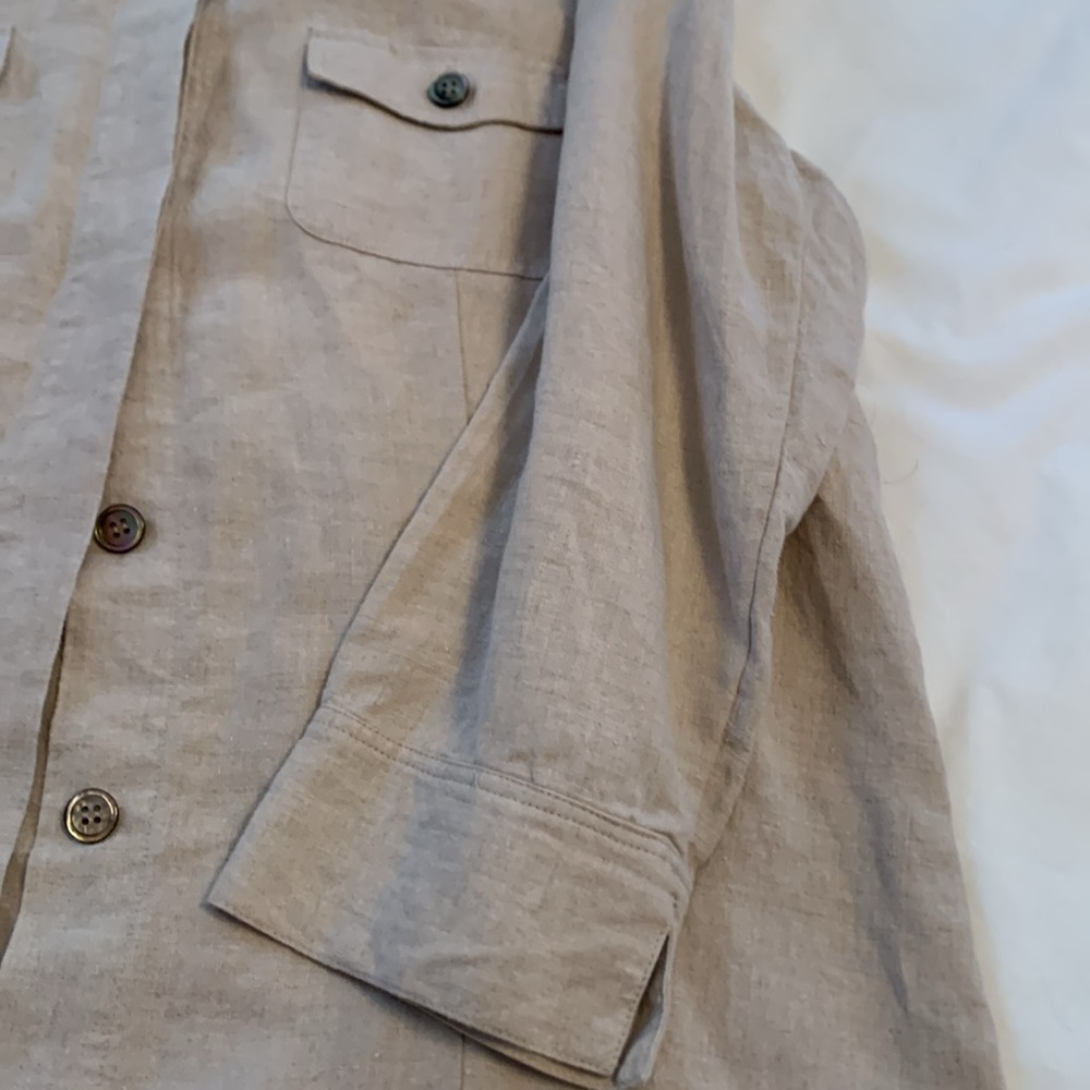 Kate Hill L linen jacket like new - Picture 4 of 8